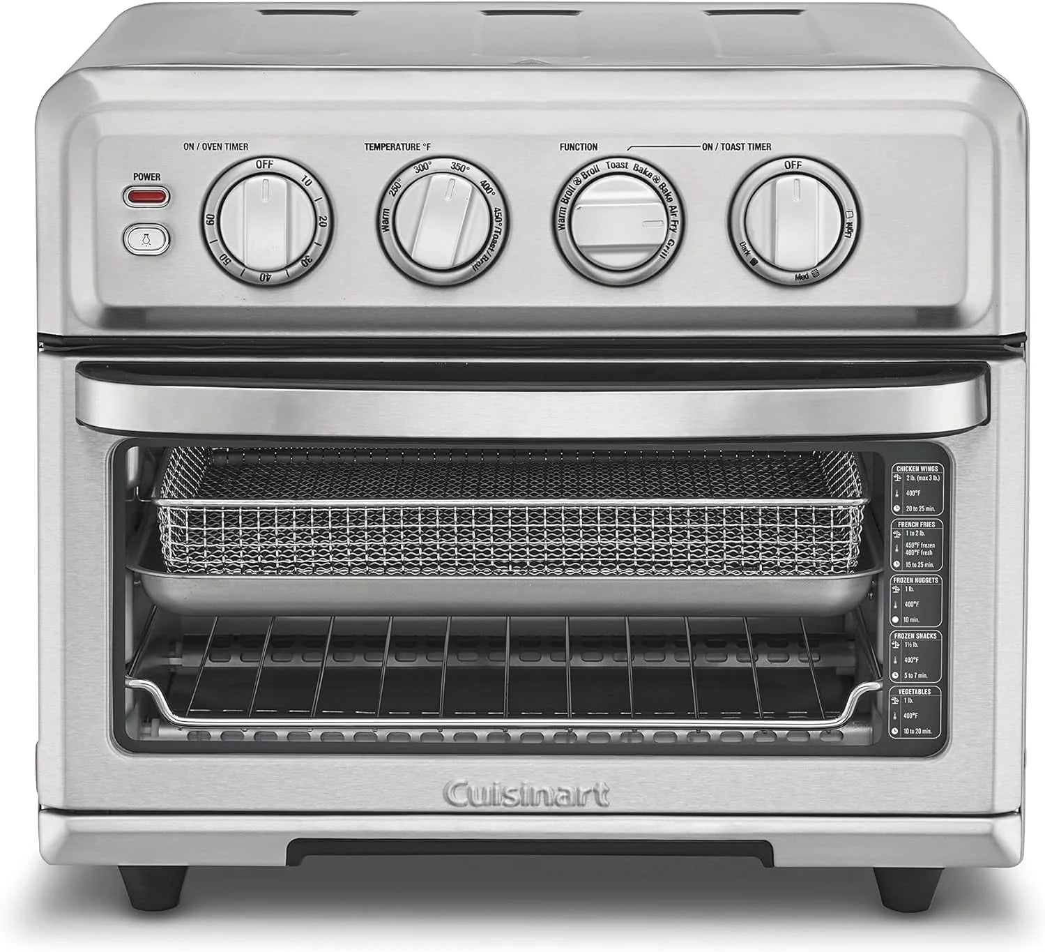 Cuisinart Air Fryer Toaster Oven with Grill, 1800W 8-1 Air Fryer Oven with Bake