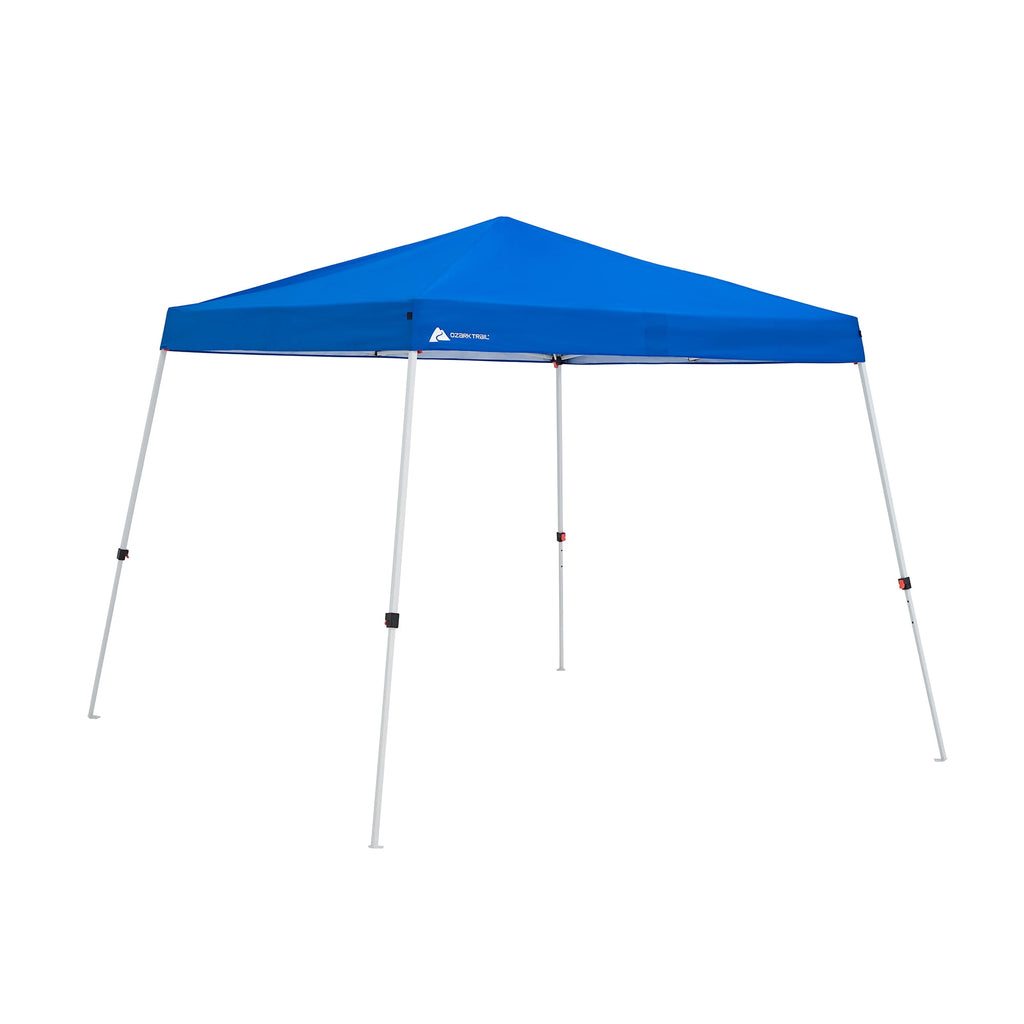 Ozark Trail 10' x 10' Instant Slant Leg Pop-up Outdoor Canopy, Blue