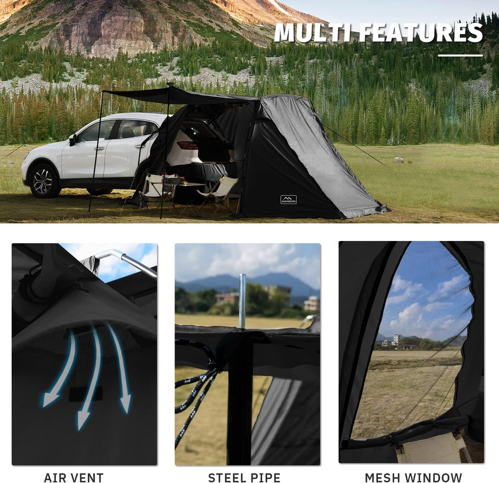 KAMPKEEPER SUV Car Tent Tailgate Shade Awning Tent for Camping Vehicle Camping Tents