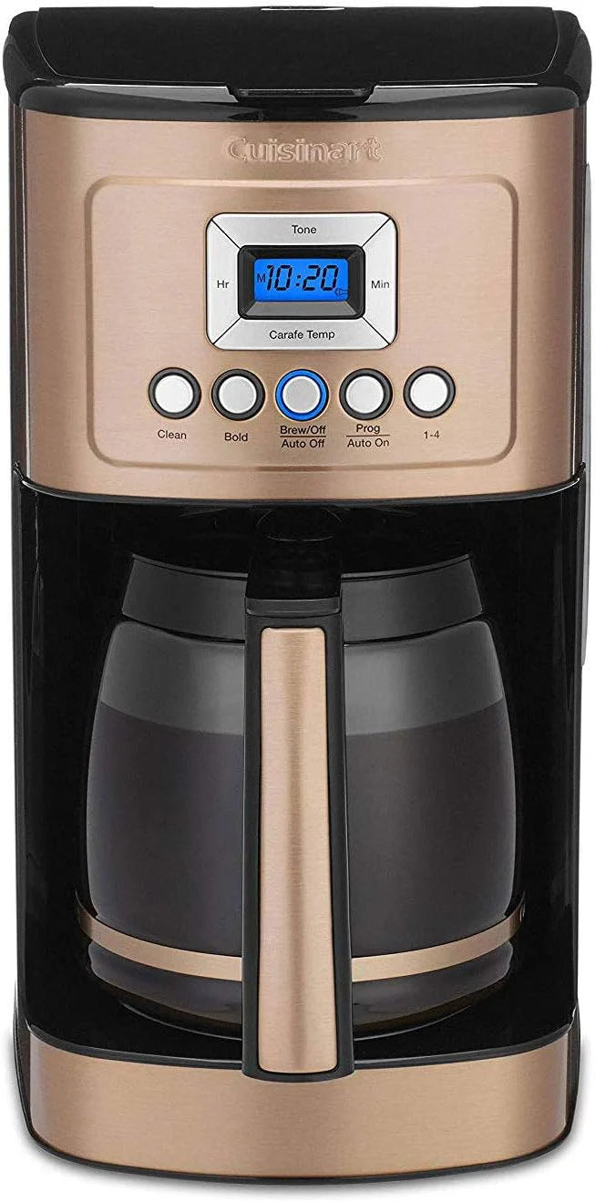 Cuisinart 14-Cup Coffee Maker, Programmable PerfecTemp Glass Carafe Coffee Machine with 1-4 Cup Setting, Brew Strength Control and Pause, Stainless Steel, DCC-3200BKSNAS, Black