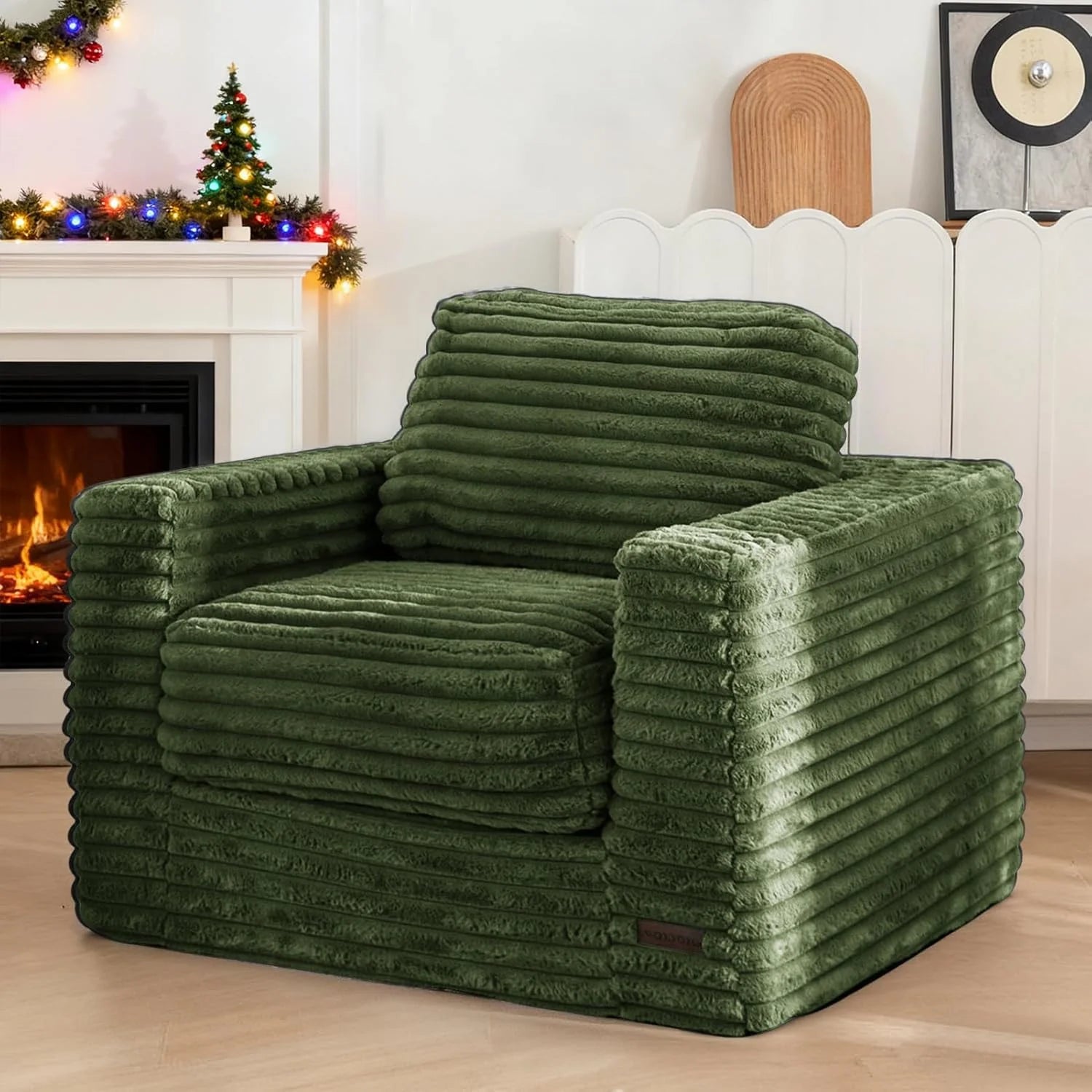 MAXYOYO Lazy Sofa Chair, Soft Cushioned Double Seat Floor Sofa