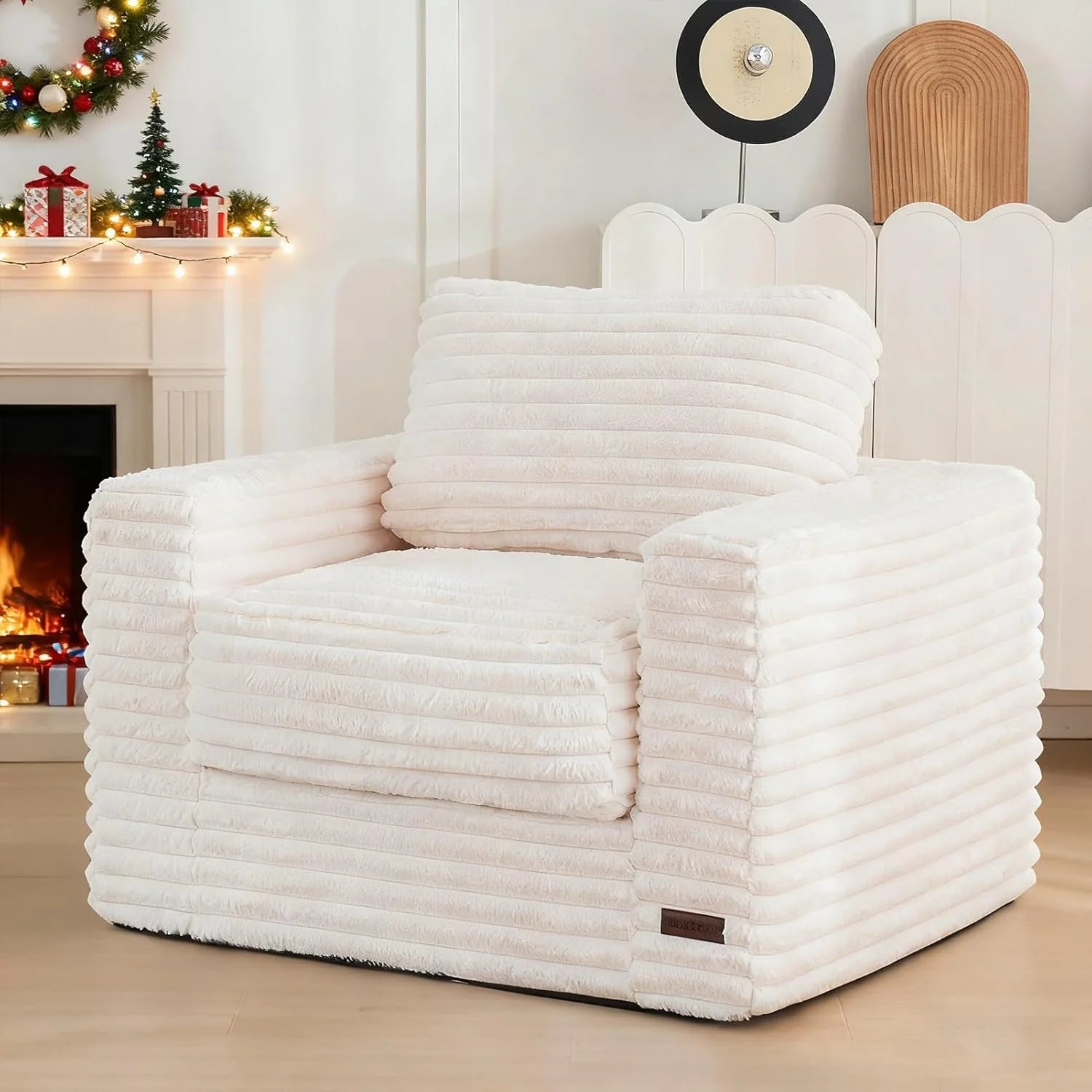 MAXYOYO Lazy Sofa Chair, Soft Cushioned Double Seat Floor Sofa