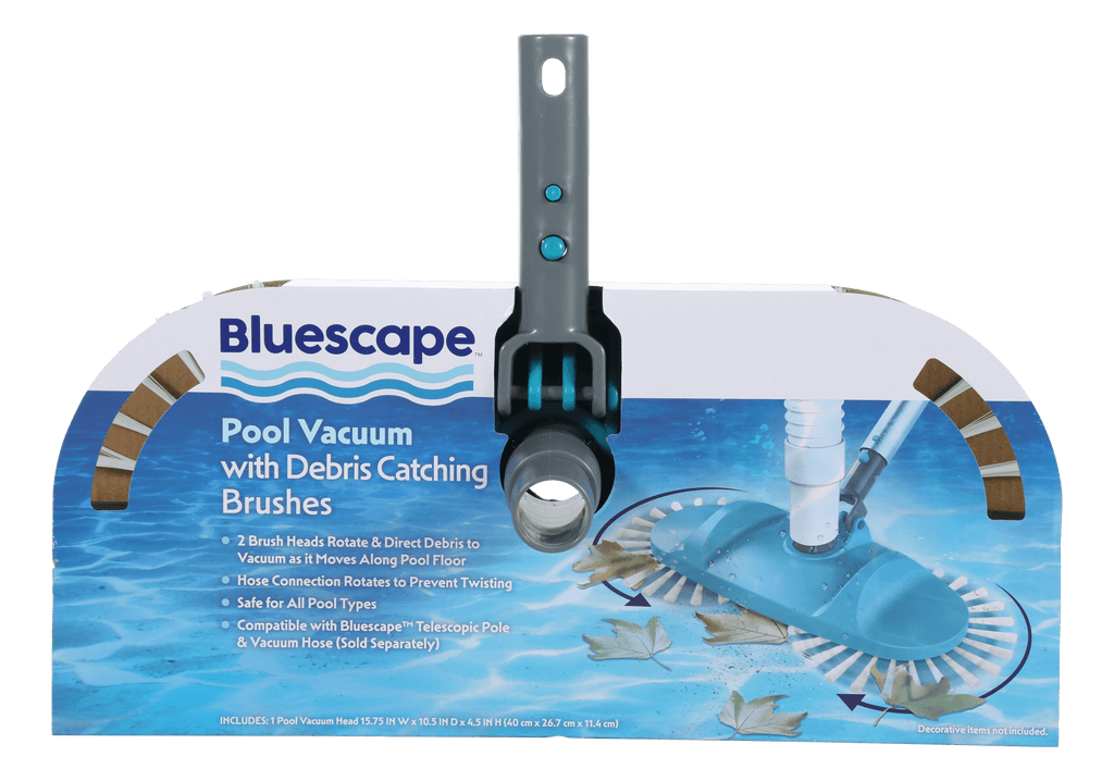 Bluescape Pool Vacuum with Debris Catching Brushes