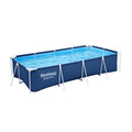 Open Box Bestway 13 ' x 32  Rectangular Above Ground Swimming Pool, Blue