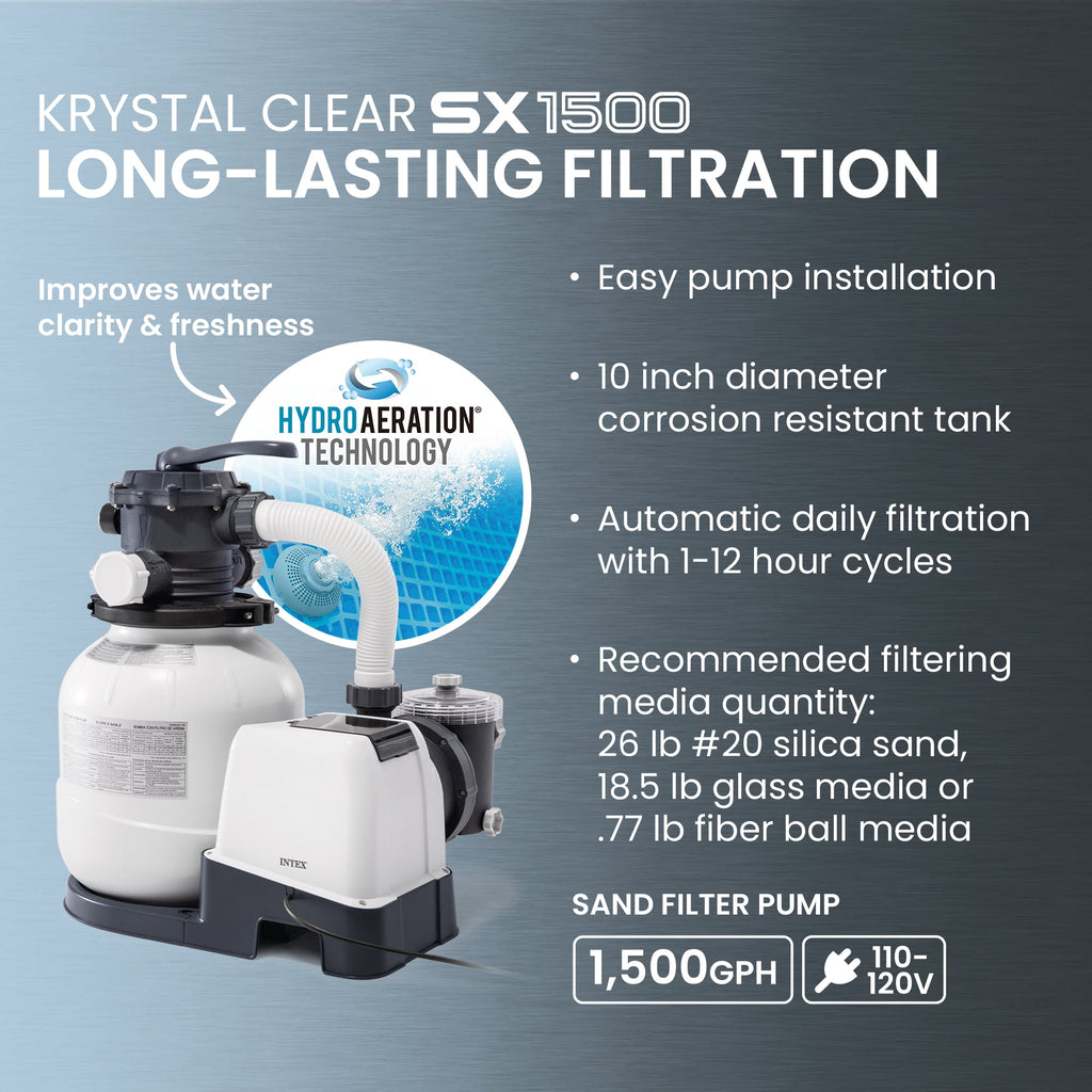 Intex 18Ft x 52In Ultra XTR Rectangular Frame Swimming Pool Kit with Canopy